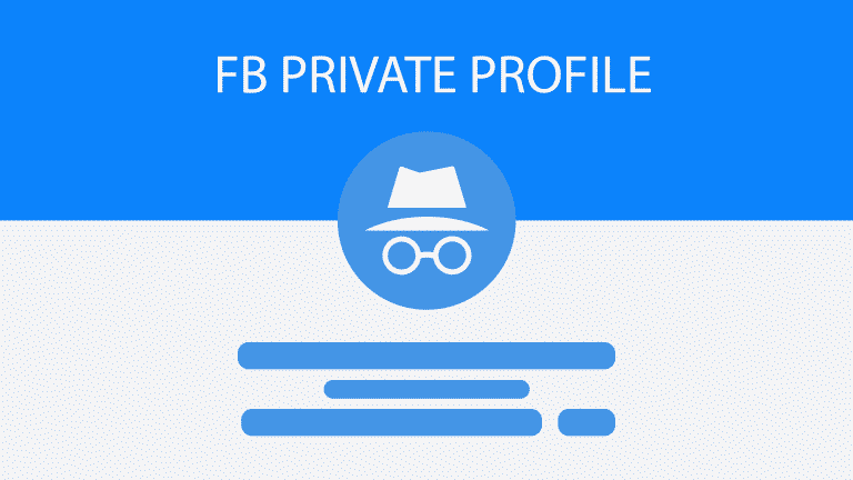 What is about a private Facebook profile